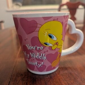 Vintage 1994 Tweety Bird Warner Bros Looney Tunes Coffee Mug Applause